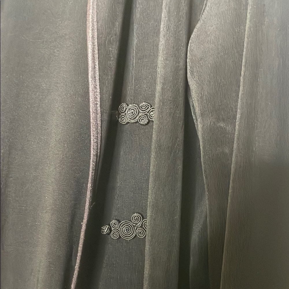 Chico's Black Blazer Shawl Collar Relaxed Fit - Picture 3 of 4